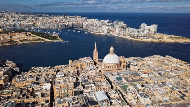 istock Aerial view of Valletta old town, Malta 1450032926