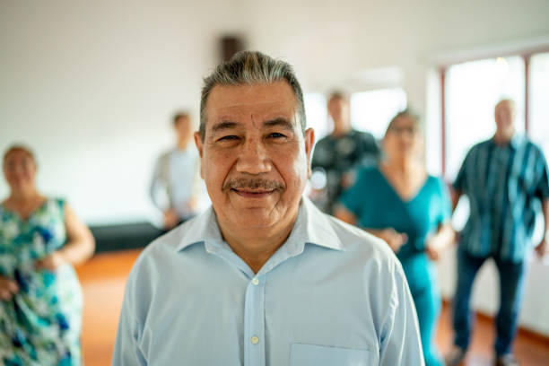 istock Portrait of mature man at dance studio 1450035650
