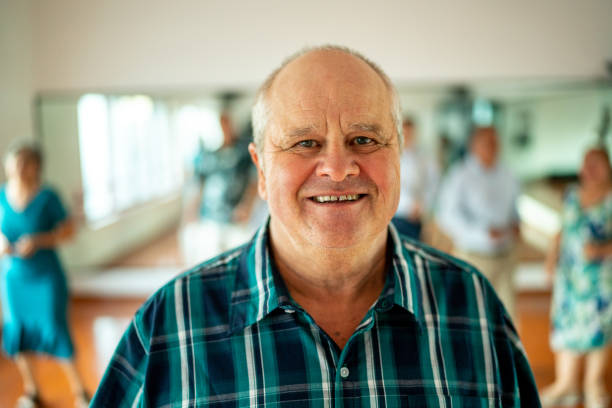 istock Portrait of senior man at a dance studio 1450035811