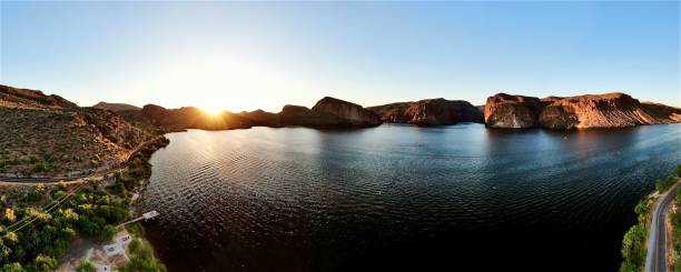 Canyon Lake, Arizona, in the evening.