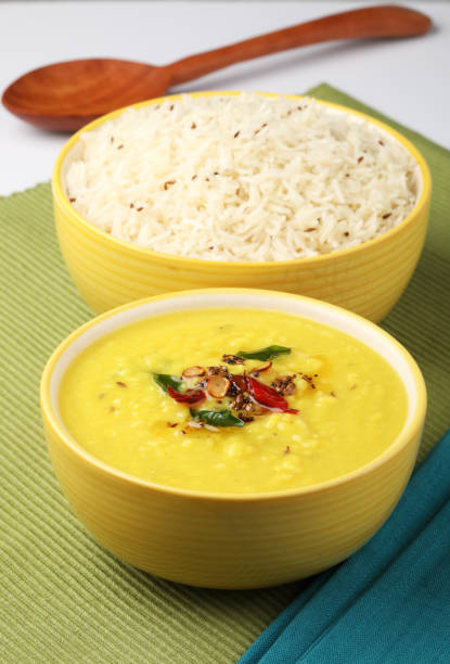 istock Mung Dal Tadka Curry with cumin rice 1450054486