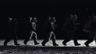 istock Astronauts walking on the lunar surface. Abstract pop art 4K CGI. 1450058149
