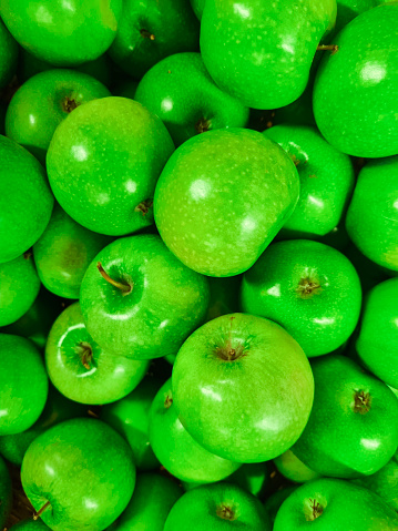 Green apple background