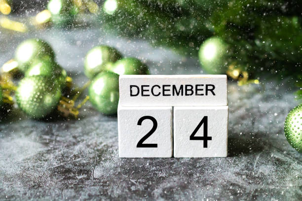 istock Christmas eve background december 24 calendar 1450070529