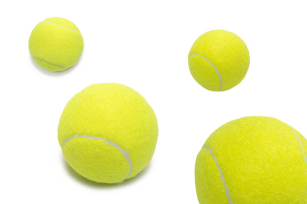 istock Tennis balls isolated on white background. 1450074426