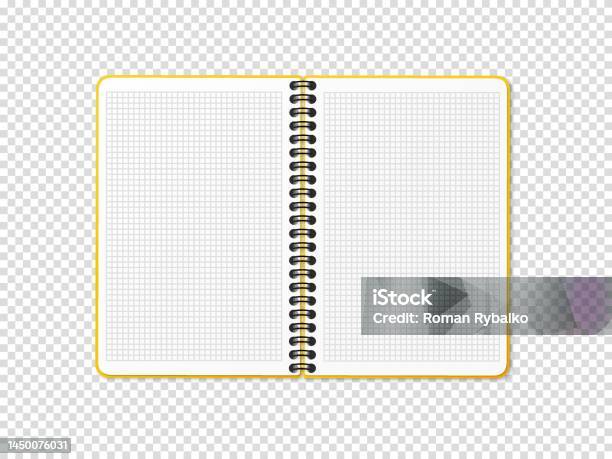 A Notebook With A Vertical Spring Notepad In A Cage Grid With A White ...