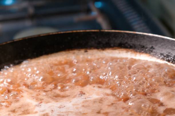 istock Boiling mexican beans in saucepan 1450086898