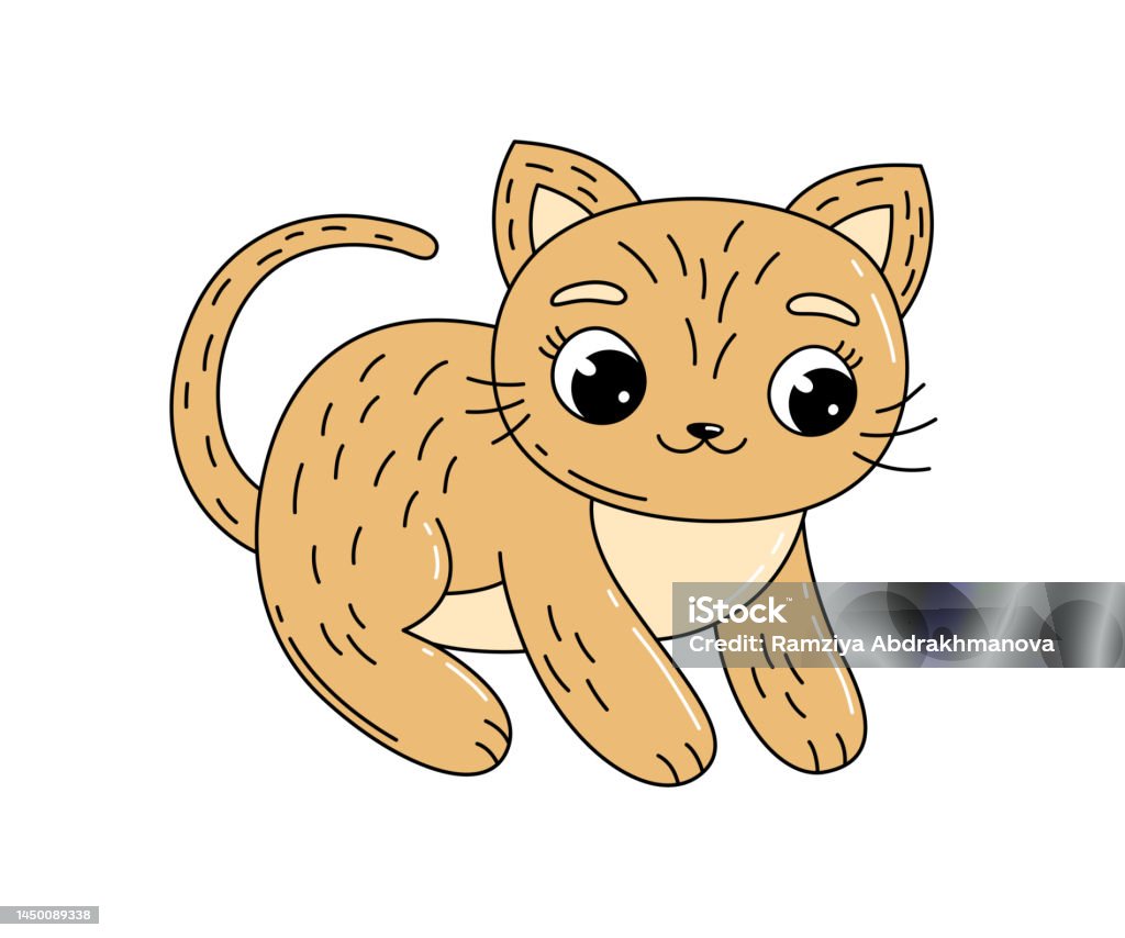 Mèo Con Dễ Thương Phim Hoạt Hình Mèo Gừng Minh Họa Mèo Con Biểu ...