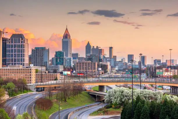 Photo of Atlanta, Georgia, USA Downtown Skyline at Dusk