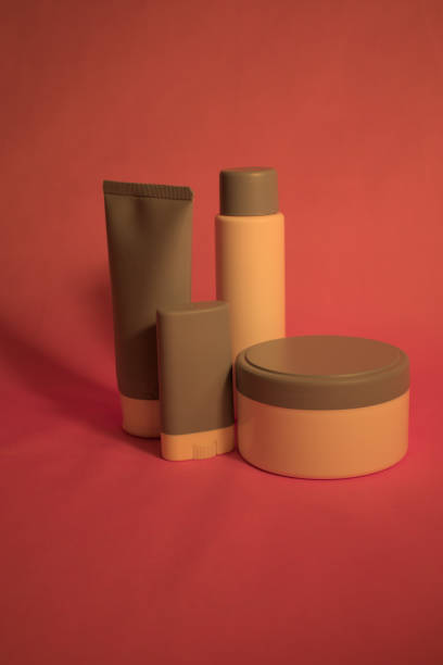 istock Cosmetics products on a pink background 1450095604