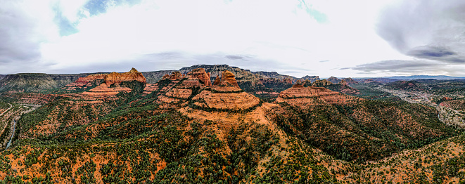 Sedona Arizona Aerial Panorama