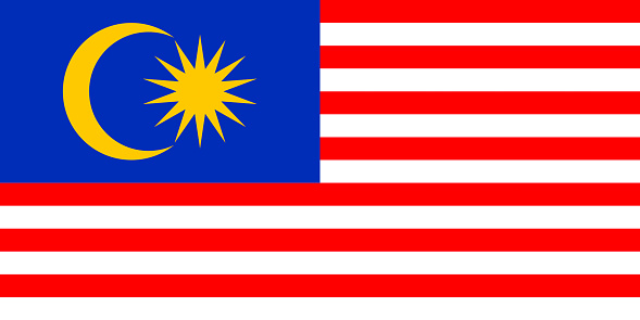 National flag of Malaysia.
