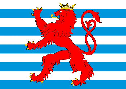 National flag of the Grand Duchy of Luxembourg.