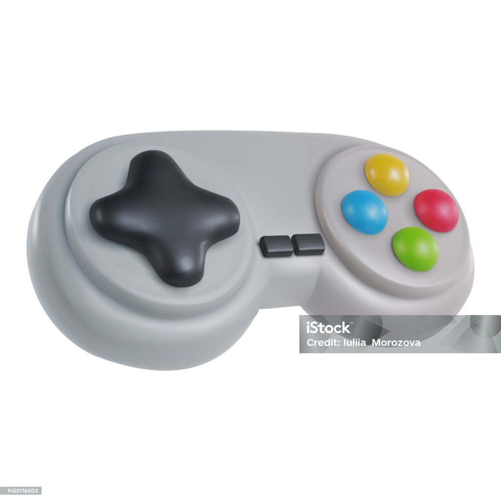 Controller Cartoon Element 3d Realistic Game Controller In Minimal Funny Cartoon Style Modern ...
