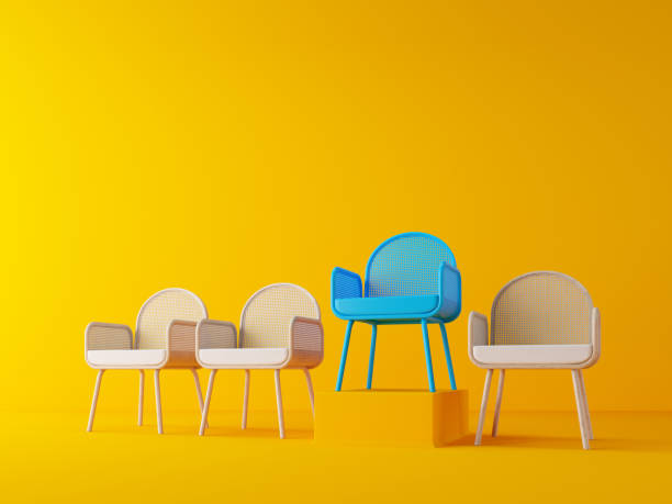 istock Job recruiting concept.winner chair.3d rendering 1450118996