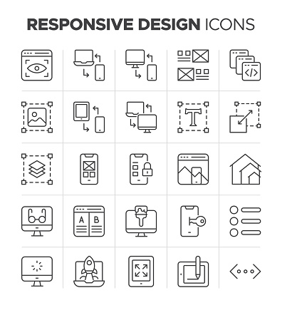 This responsive design icon set is designed to look perfect on all screen sizes. The set means that each icon is offered in a variety of sizes and resolutions for perfect appearance. The set is a great choice for responsive designs and looks great on a variety of devices including mobile, desktop, and tablet. The set is scalable and customizable to fit your design perfectly.