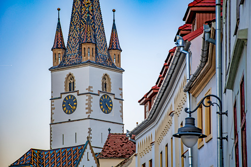 Sibiu, Transylvania, Romania, gothic lutheran cathedral from XIVth century