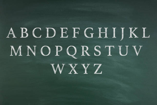 istock Alphabet on the chalkboard. Education concepts 1450124896