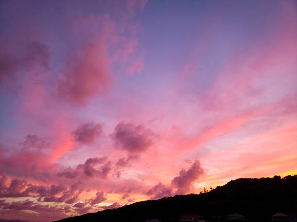 istock Mountain Range with Multicolored Sunset - Pink, Purple & Orange 1450132455