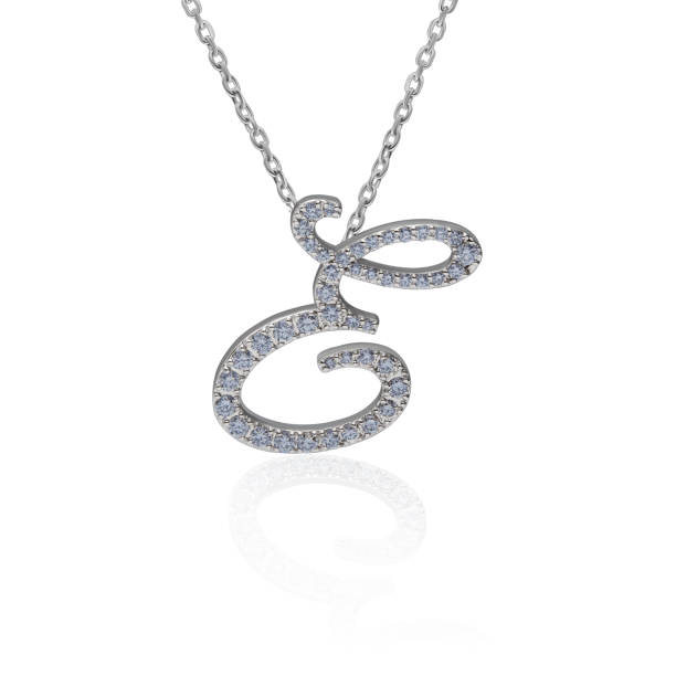 istock pendant with diamonds in the shape of the letter E 1450141314
