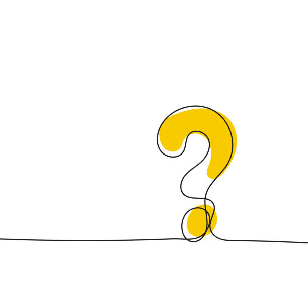 Question mark icon Question mark icon in sketch style. Help and quiz vector symbol. FAQ sign continuous line. Editable stroke. quiz night stock illustrations