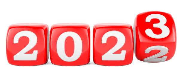 istock Happy New Year 2023 concept, 3D rendering 1450158504