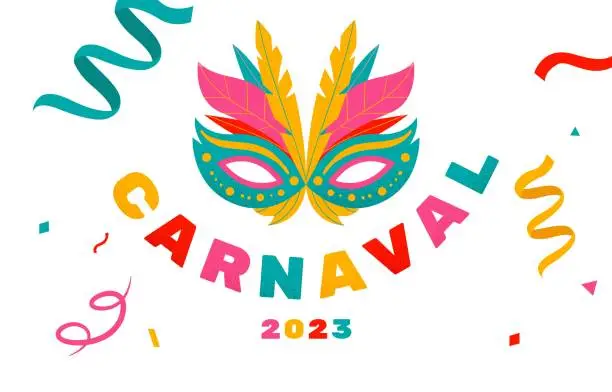 Vector illustration of Barranquilla carnival confetti