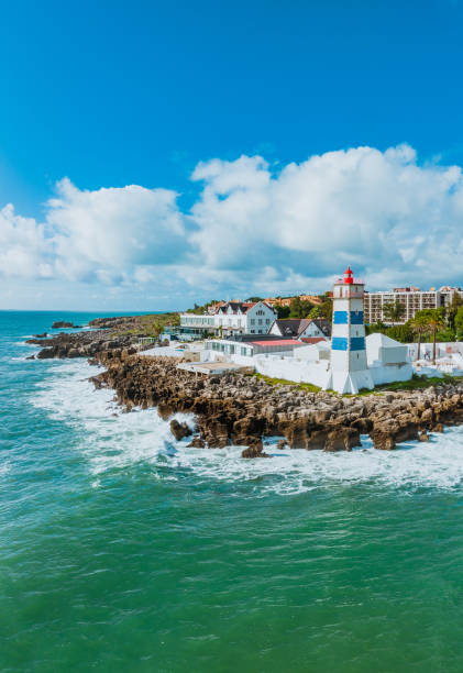 istock Drone view of the lighthouse, Cascais 1450174500