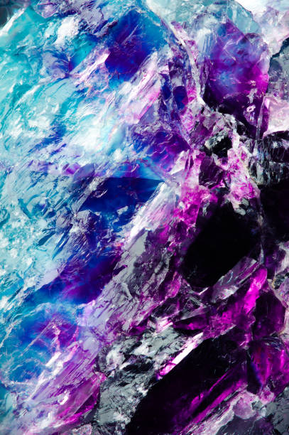 istock fluorite, purple and blue macro detail 1450176223