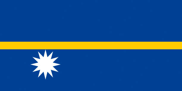 Flag of the Republic of Nauru.
