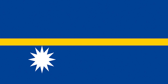 Flag of the Republic of Nauru.