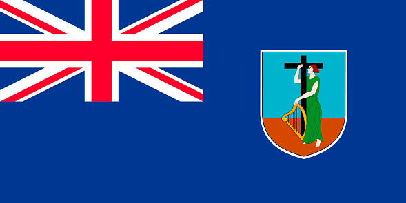 Flag of the British overseas territory Montserrat.