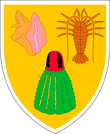 Coat of arms of the British overseas territory Turks and Caicos  Islands.