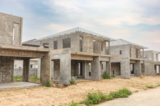 istock construction residential new house with prefabrication system in progress at building site 1450191508