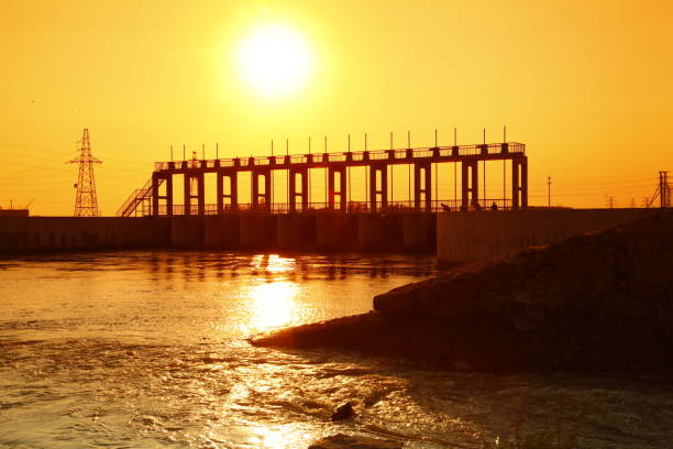 istock The water and the gate dam 1450196201