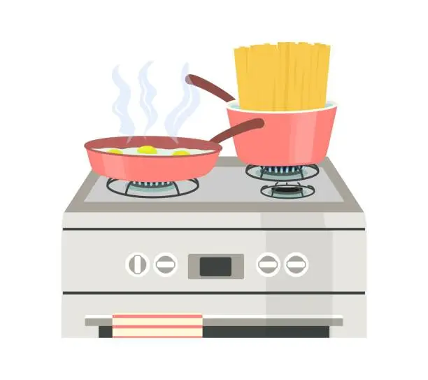 Vector illustration of Cooking plate icon