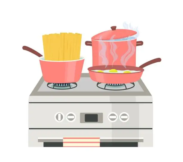 Vector illustration of Cooking plate icon