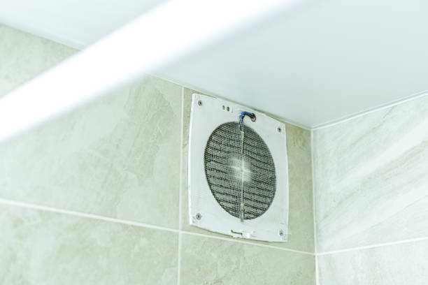 istock Air extractor clogged with dust in the bathroom 1450229783