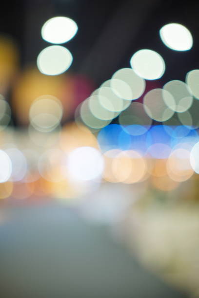 Orange Color defocused abstract background in event