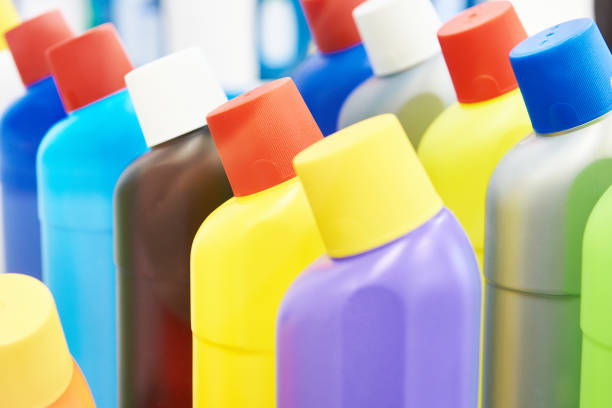 istock Plastic bottles for household chemicals 1450235586