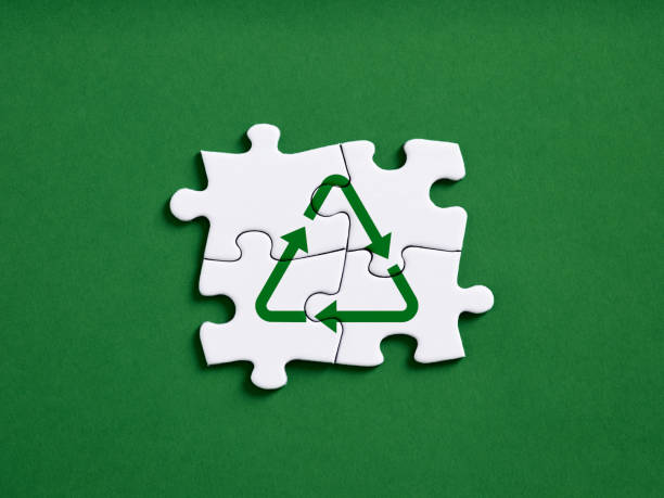 istock Global efforts for recycling and environmental conservation concept. 1450250323