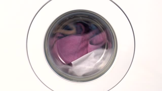modern home interior laundry room in washing machine