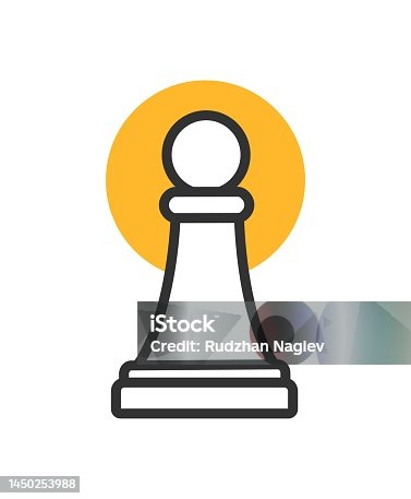 istock Chess pawn color icon 1450253988