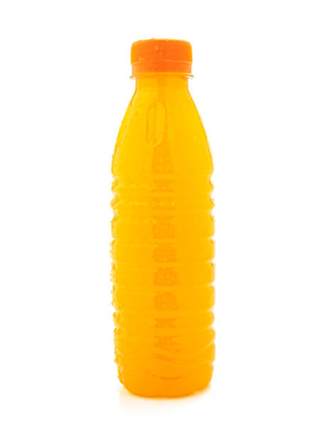 istock Bottled fruit juice isolated on a white background 1450258986