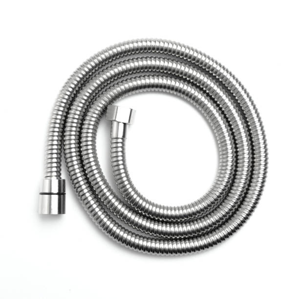 istock stainless shower hose isolated on white background 1450259052