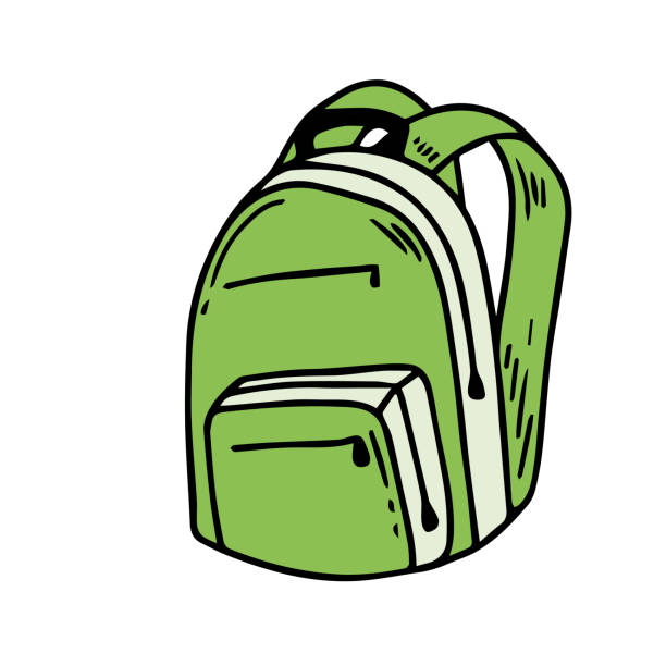 6,300+ Backpack On White Background Stock Illustrations, Royalty-Free ...