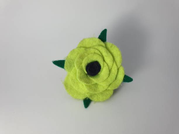 istock A flower-shaped brooch Isolated 1450260871