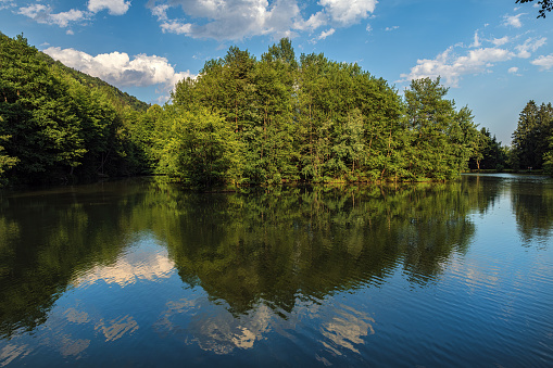 lake in forest, Croatia, Plitvice