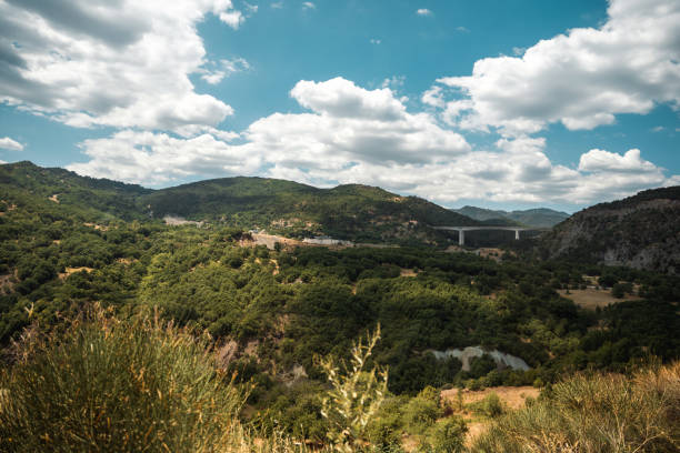 Photo of a colorful landscape in Inner Greece.