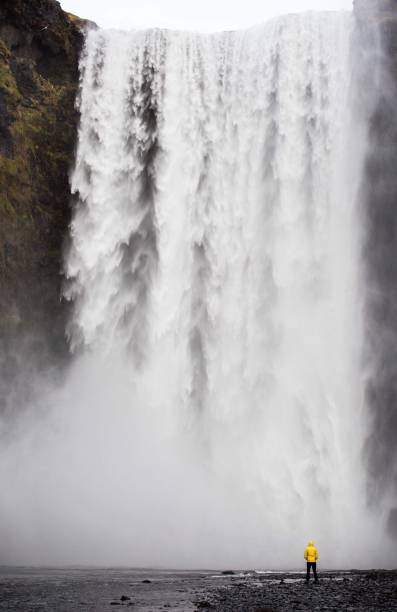 istock View of tall waterfall streaming in the wilderness 1450271768
